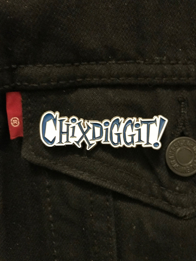 2" Chixdiggit Logo Enamel Pin! Multiple Colours Available!